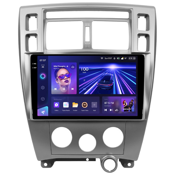Штатная магнитола Teyes CC3 2k 4+64 Gb Hyundai Tucson 1 2004-2009 10″