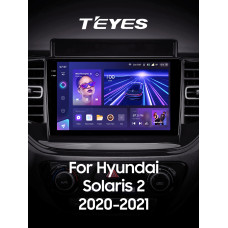 Штатная магнитола Teyes CC3 2k 4+32 Gb Hyundai Solaris 2 2020-2021 9″