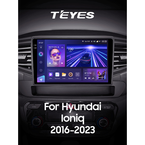 Штатная магнитола Teyes CC3 2k 4+64 Gb Hyundai Ioniq AE 2016-2023 (B) 9″