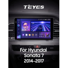 Штатная магнитола Teyes CC3 2k 4+64 Gb Hyundai Sonata 7 LF 2014-2017 (A) 9″
