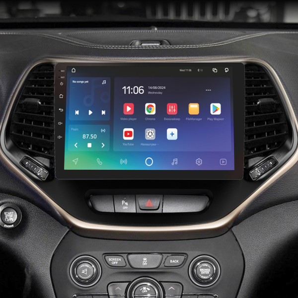 Штатна магнітола SIGMA PRO 10432 ANDROID 10 4+32 Gb 4G DSP Jeep Cherokee 5 KL 2014-2018 10