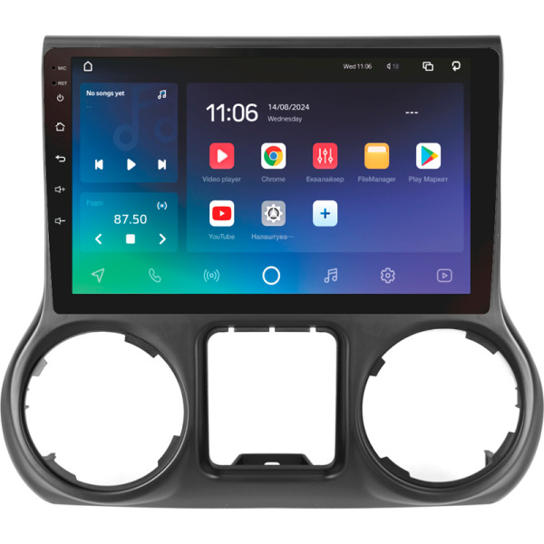 Штатна магнітола SIGMA PRO 10432 ANDROID 10 4+32 Gb 4G DSP Jeep Wrangler 3 JK 2010-2017 (L15) 10