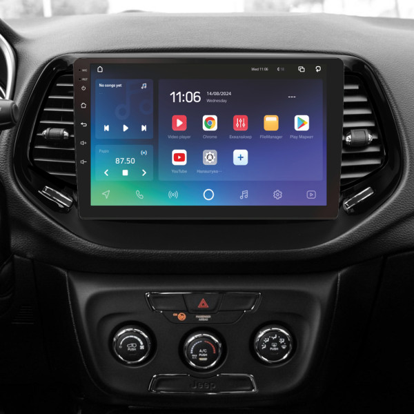 Штатна магнітола SIGMA PRO 10432 ANDROID 10 4+32 Gb 4G DSP Jeep Compass 2 MP 2016-2018 10