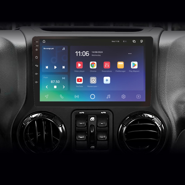 Штатна магнітола SIGMA PRO 10464 ANDROID 10 4+64 Gb 4G DSP Jeep Wrangler 3 JK 2010-2017 (L14) 10