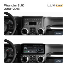Штатна магнітола Teyes LUX ONE 4+32 Gb Jeep Wrangler 3 JK (YJ) 2010-2018 12.3" (L1)