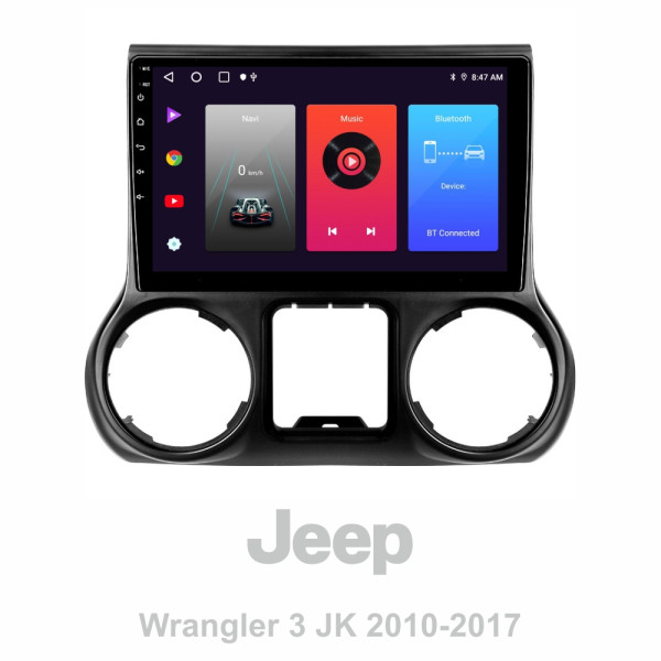 Штатная магнитола Sigma F10216 2+32 Gb Jeep Wrangler 3 JK 2010-2017 (L15) 10″