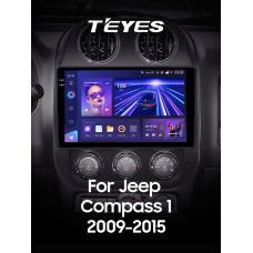 Штатная магнитола Teyes CC3 2k 4+64 Gb Jeep Compass 1 MK 2009-2015 10″