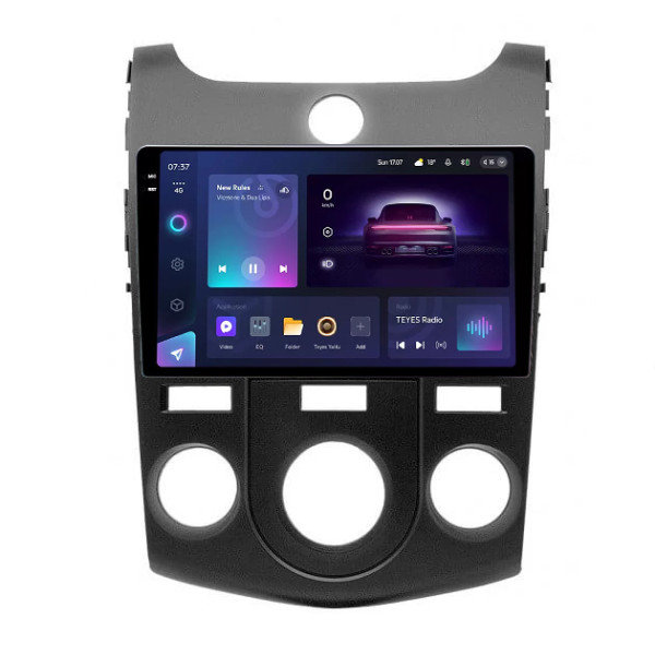 Штатна магнітола Teyes CC3 6+128 Gb з коловим оглядом 360° Kia CERATO FORTE 2009-2017 AT AC Black 9
