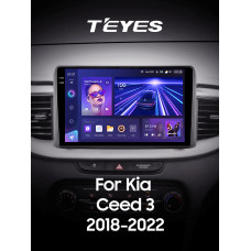 Штатная магнитола Teyes CC3 2k 4+64 Gb Kia Ceed 3 CD (1 Din) 2018-2022 10″