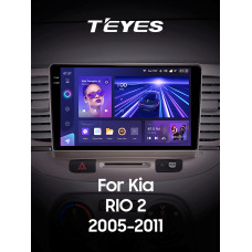 Штатная магнитола Teyes CC3 2k 4+64 Gb Kia Rio 2 2005-2011 9″