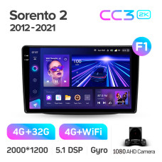 Штатна магнітола Teyes CC3 4+32 Gb Kia Sorento 2 II XM 2012 - 2021 (F1) 9" 2k