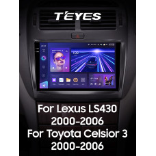 Штатная магнитола Teyes CC3 2k 6+128 Gb Lexus LS430 XF30, Toyota Celsior XF30 2000-2006 (F1) 9″