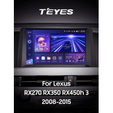 Штатна магнітола Teyes CC3 6+128 Gb Lexus RX270 RX350 RX450h AL10 3 2008-2015 (A) 9" 2k (L3)