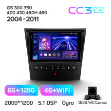 Штатна магнітола Teyes CC3 6+128 Gb Lexus GS300 S190 GS350 GS400 GS430 GS450h GS460 GS 300 III 3 350 400 430 450h 460 2004-2011 9" 2k (L3)
