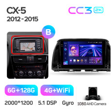 Штатна магнітола Teyes CC3 6+128 Gb Mazda CX5 CX-5 CX 5 1 KE 2012-2015 (B) 9" 2k