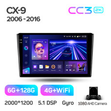 Штатная магнитола Teyes CC3 2k 6+128 Gb Mazda CX-9 TB 2006-2016 10″