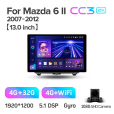 Штатна магнітола Teyes CC3 4+32 Gb Mazda 6 2 GH 2007-2012 13" 2k