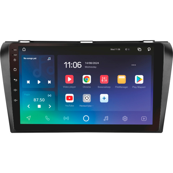 Штатна магнітола SIGMA PRO 9432 ANDROID 10 4+32 Gb 4G DSP Mazda 3 1 BK 2003-2009 9