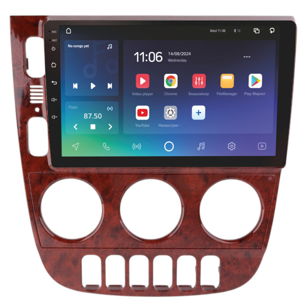 Штатна магнітола SIGMA PRO 9432 ANDROID 10 4+32 Gb 4G DSP Mercedes Benz M-Class ML320 W163 ML320 2003-2005 LHD WOODEN 9