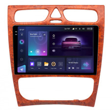 Штатна магнітола Teyes CC3 6+128 Gb з коловим оглядом 360° Mercedes Benz C Class S203 CL203 W203 2000-2004 wooden 9" 2k (L1)