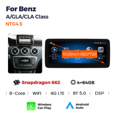 Штатна магнітола AMS MERCEDES BENZ A-Class NTG4.5 2012-2017 4+64Gb 10.25"