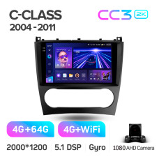 Штатна магнітола Teyes CC3 4+64 Gb Mercedes Benz C-Class W203 CL203 C209 A209 2004-2011 9" 2k (L1)
