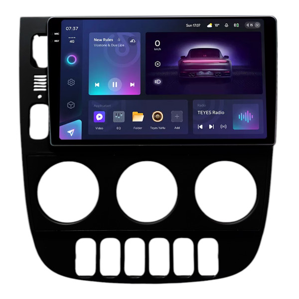 Штатна магнітола Teyes CC3 6+128 Gb з коловим оглядом 360° Mercedes Benz M-Class ML320 W163 ML320 2003-2005 LHD BLACK 9