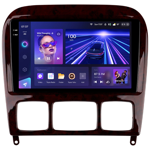 Штатна магнітола Teyes CC3 6+128 Gb з коловим оглядом 360° Mercedes Benz S-Class W220 VV220 1998-2005 9