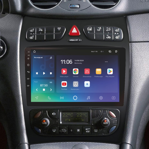 Штатна магнітола SIGMA PRO 9432 ANDROID 10 4+32 Gb 4G DSP Mercedes Benz CLK Class C209 A209 (F2) 2002-2005 9
