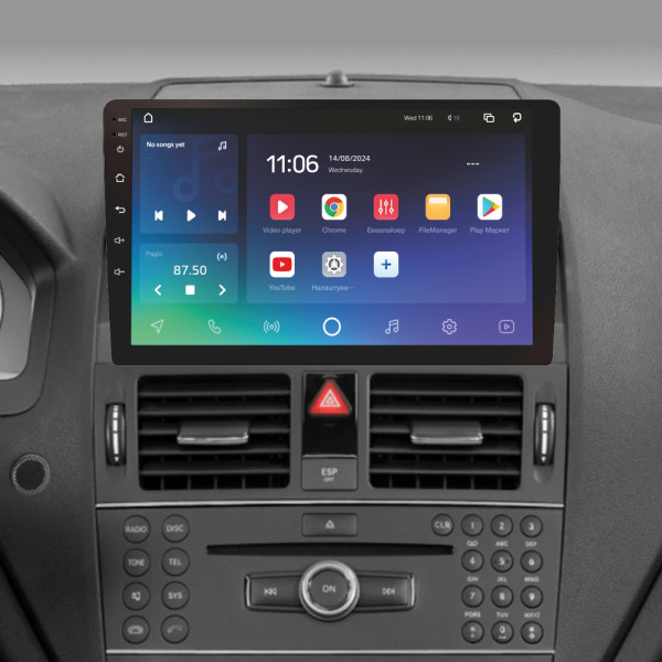 Штатна магнітола SIGMA PRO 9432 ANDROID 10 4+32 Gb 4G DSP Mercedes Benz C Class 3 W204 S204 2006-2011 9