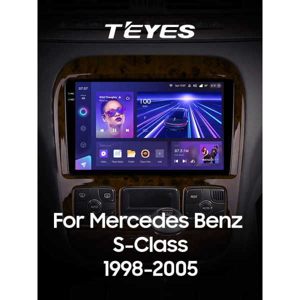 Штатна магнітола Teyes CC3 6+128 Gb з коловим оглядом 360° Mercedes Benz S-Class W220 VV220 1998-2005 9