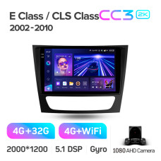 Штатная магнитола Teyes CC3 2k 4+32 Gb Mercedes-Benz E-Class S211 W211 2002-2009 / CLS-Class C219 2004-2010 9″