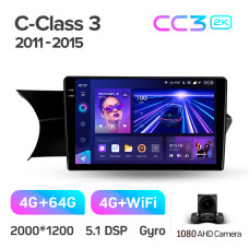 Штатная магнитола Teyes CC3 2k 4+64 Gb Mercedes-Benz C-Class 3 W204 C204 S204 2011-2015 9″