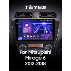 Штатная магнитола Teyes CC3 2k 6+128 Gb 360° Mitsubishi Mirage 6 2012-2018 9″