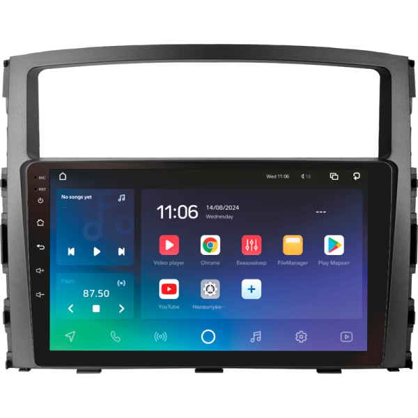 Штатна магнітола SIGMA PRO 9432 ANDROID 10 4+32 Gb 4G DSP Mitsubishi Pajero 4 V80 V90 2006-2024 9