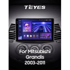 Штатная магнитола Teyes CC3 2k 4+64 Gb Mitsubishi Grandis 1 2003-2011 (F2) 9″