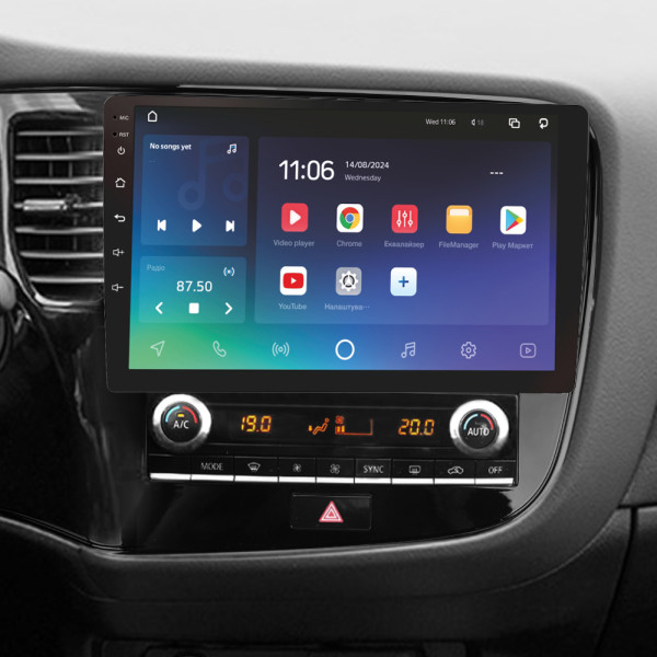 Штатна магнітола SIGMA PRO 10432 ANDROID 10 4+32 Gb 4G DSP Mitsubishi Outlander 3 III GF0W GF0W GG0W 2018 - 2021 10