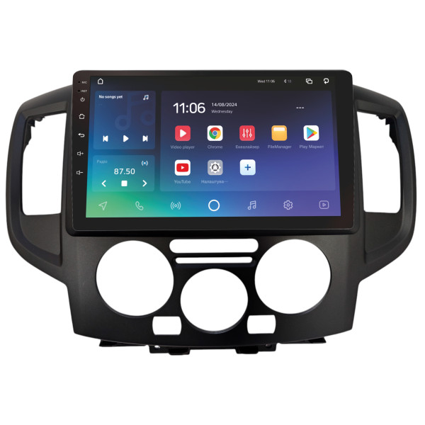 Штатна магнітола SIGMA PRO 9432 ANDROID 10 4+32 Gb 4G DSP Nissan NV200 2010-2018 Black 9