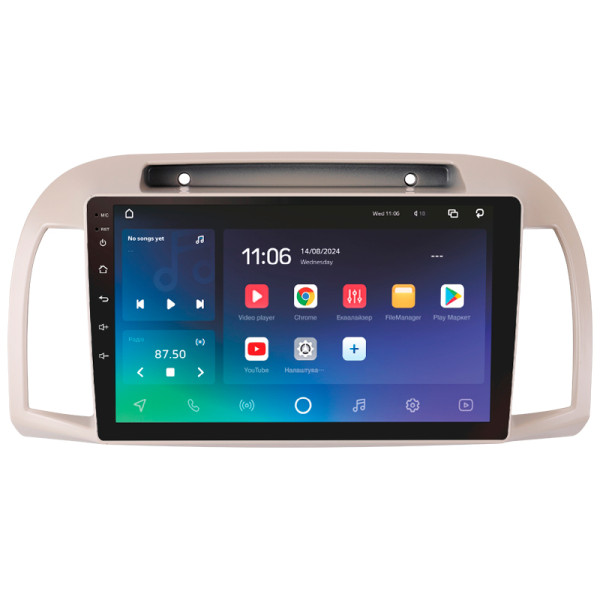 Штатна магнітола SIGMA PRO 9432 ANDROID 10 4+32 Gb 4G DSP Nissan March Micra 3 K12 2002-2010 9
