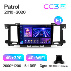Штатная магнитола Teyes CC3 2k 4+32 Gb Nissan Patrol Y62 2010-2020 (F1) 9″