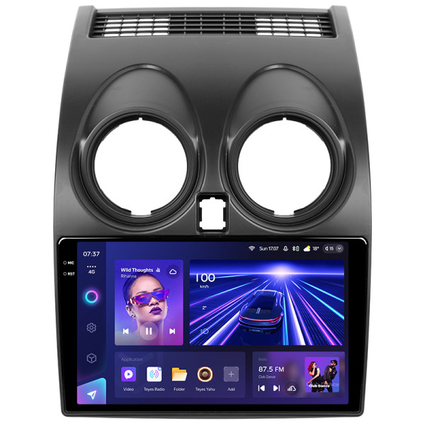 Штатна магнітола Teyes CC3 6+128 Gb з коловим оглядом 360° Nissan Qashqai 1 J10 2006-2013 (F1) 9