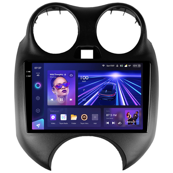Штатна магнітола Teyes CC3 6+128 Gb з коловим оглядом 360° Nissan March Micra K13 2010-2013 9