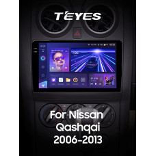 Штатна магнітола Teyes CC3 6+128 Gb з коловим оглядом 360° Nissan Qashqai 1 J10 2006-2013 (F1) 9" 2k