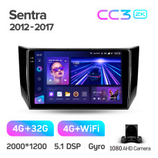 Штатная магнитола Teyes CC3 2k 4+32 Gb Nissan Sentra B17 2012-2017 10″