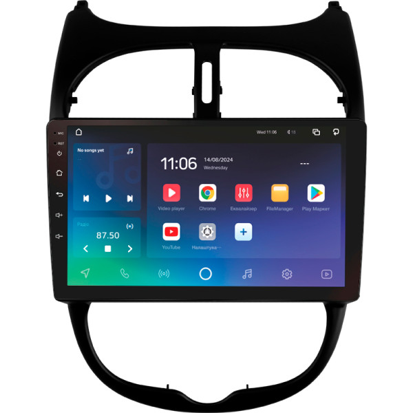 Штатна магнітола SIGMA PRO 9432 ANDROID 10 4+32 Gb 4G DSP Peugeot 206 1998-2012 9