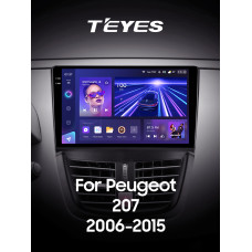 Штатная магнитола Teyes CC3 2k 6+128 Gb Peugeot 207 2006-2015 9″