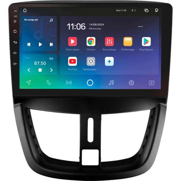 Штатна магнітола SIGMA PRO 9432 ANDROID 10 4+32 Gb 4G DSP Peugeot 207 2006-2015 9