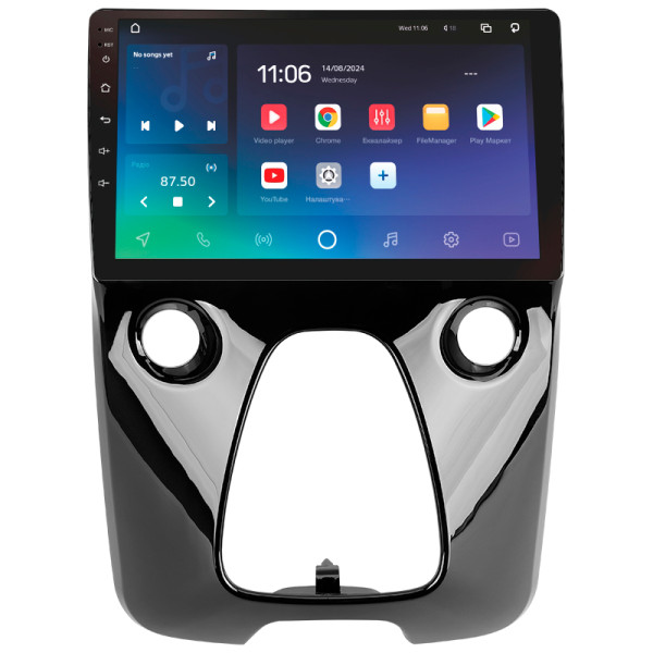 Штатна магнітола SIGMA PRO 9432 ANDROID 10 4+32 Gb 4G DSP Peugeot 108 For Toyota Aygo B40 2014-2021 (F2) 9