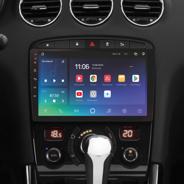 Штатна магнітола SIGMA PRO 9432 ANDROID 10 4+32 Gb 4G DSP Peugeot 408 1 T7 2012-2020 For Peugeot 308 2007-2015 9