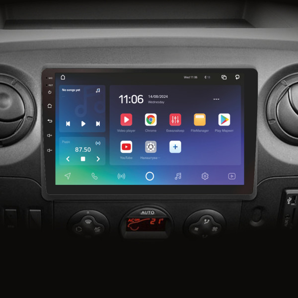 Штатна магнітола SIGMA PRO 10432 ANDROID 10 4+32 Gb 4G DSP Renault Master 2010-2019 For Nissan NV400 2010-2020 For Opel Movano 2 2010-2019 (F1) 10